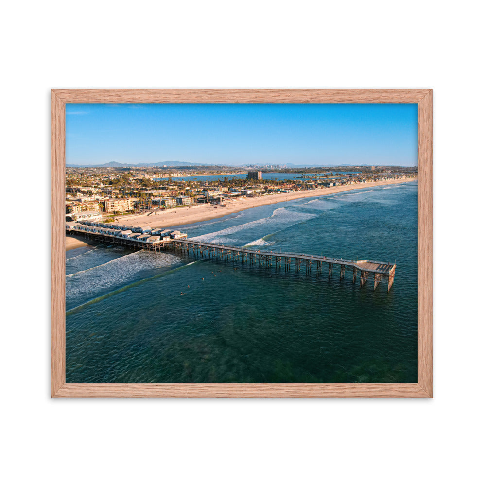 Crystal Pier Framed poster
