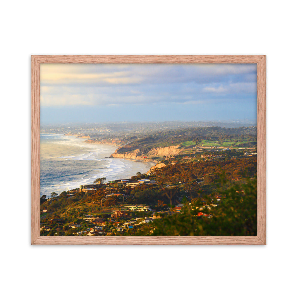 Looking Over La Jolla Framed poster