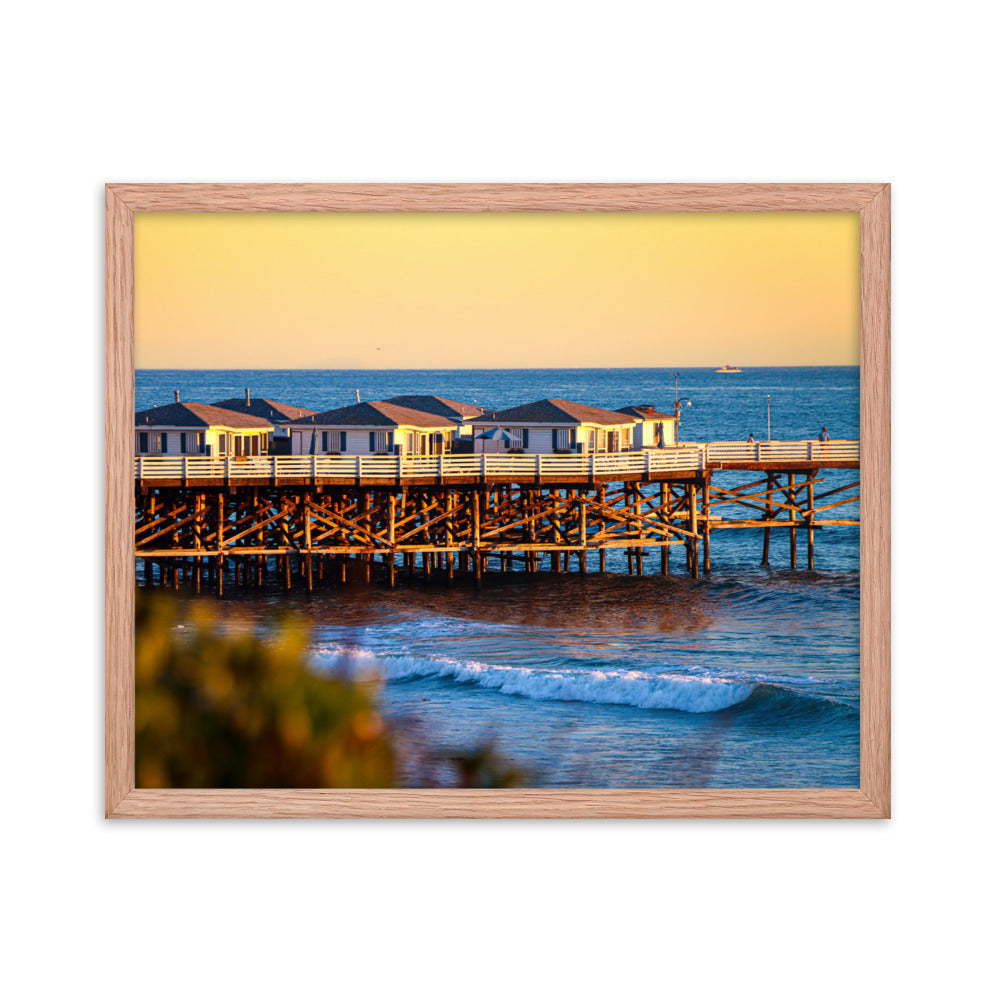Crystal Clean Sunset Framed poster