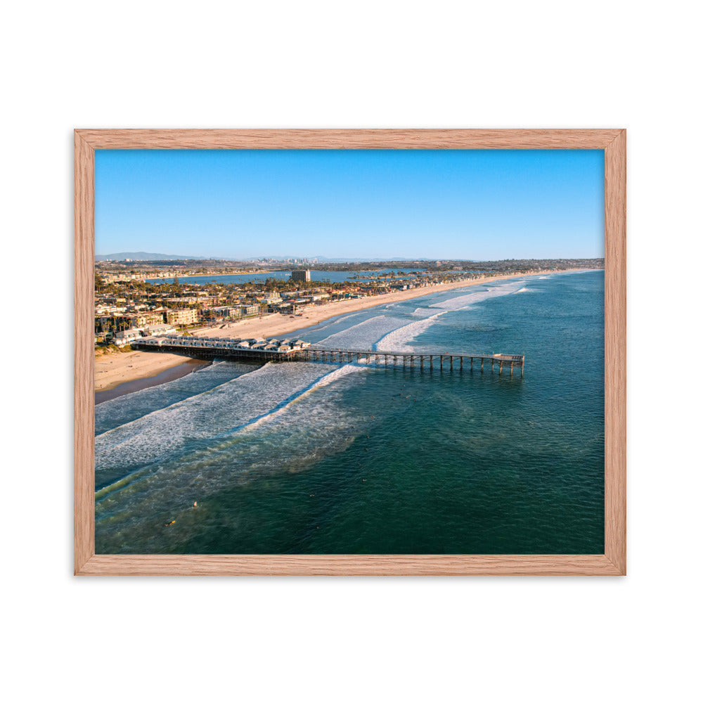 PB's Pier Framed poster