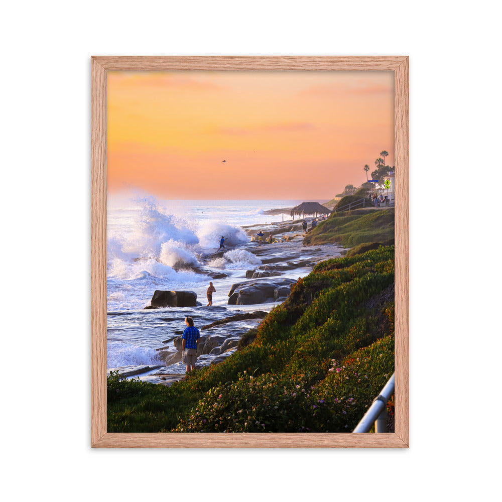 Watch Out For Waves Framed poster
