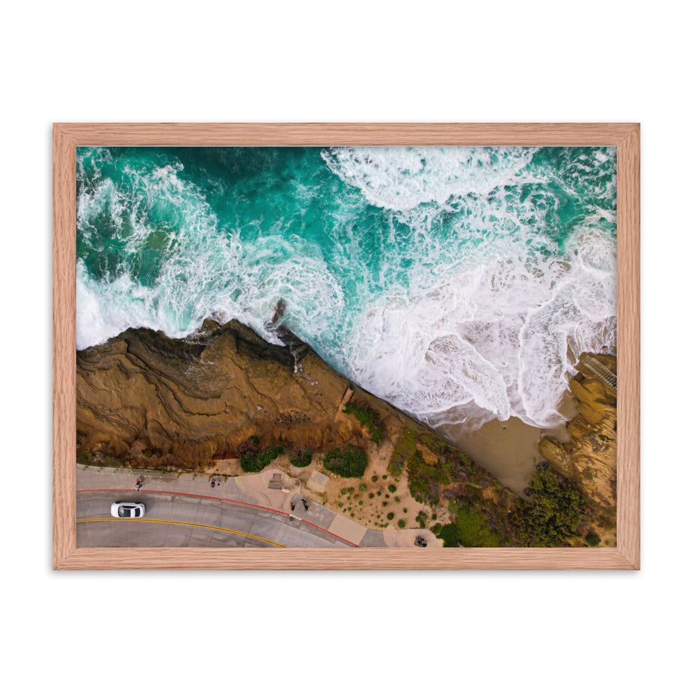 Earth Meets Water Framed poster