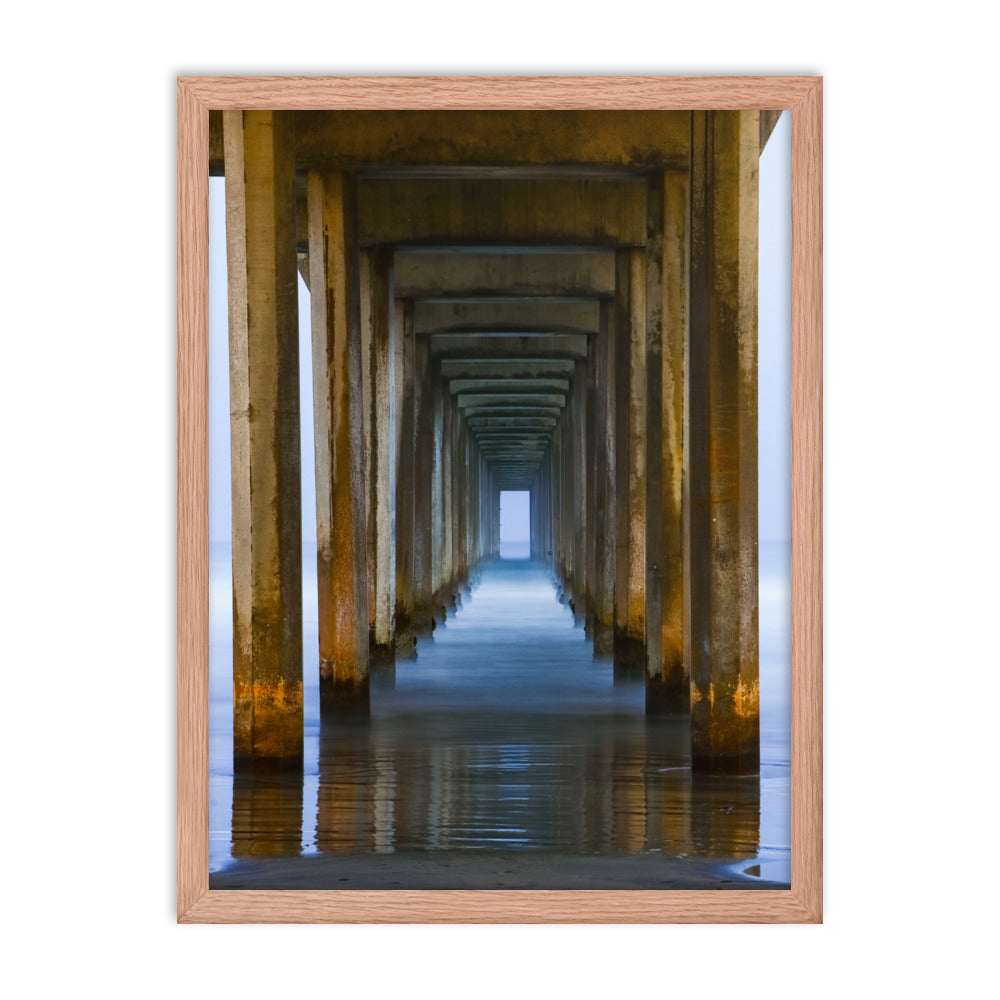 Under The Pier Framed poster