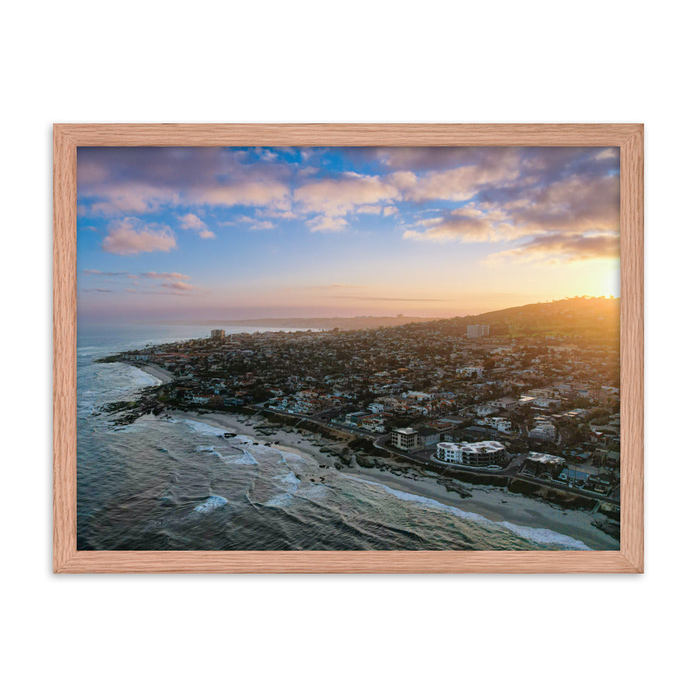 La Jollan Sunrise Framed poster