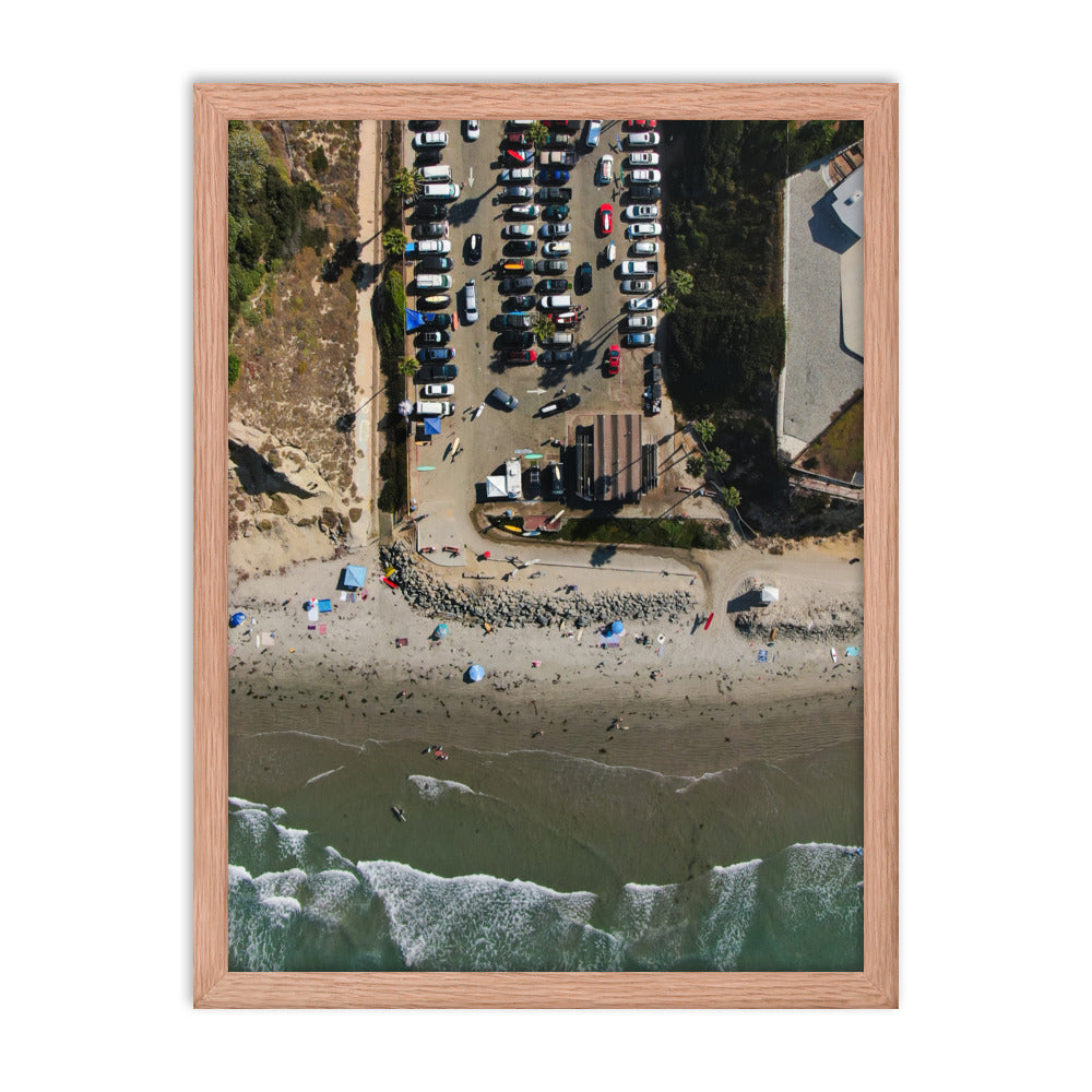 Tourmaline Surf Park Framed poster