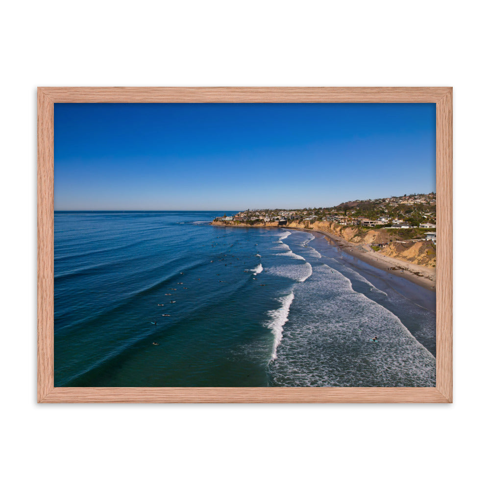 Tourmaline Surfing Park Framed poster