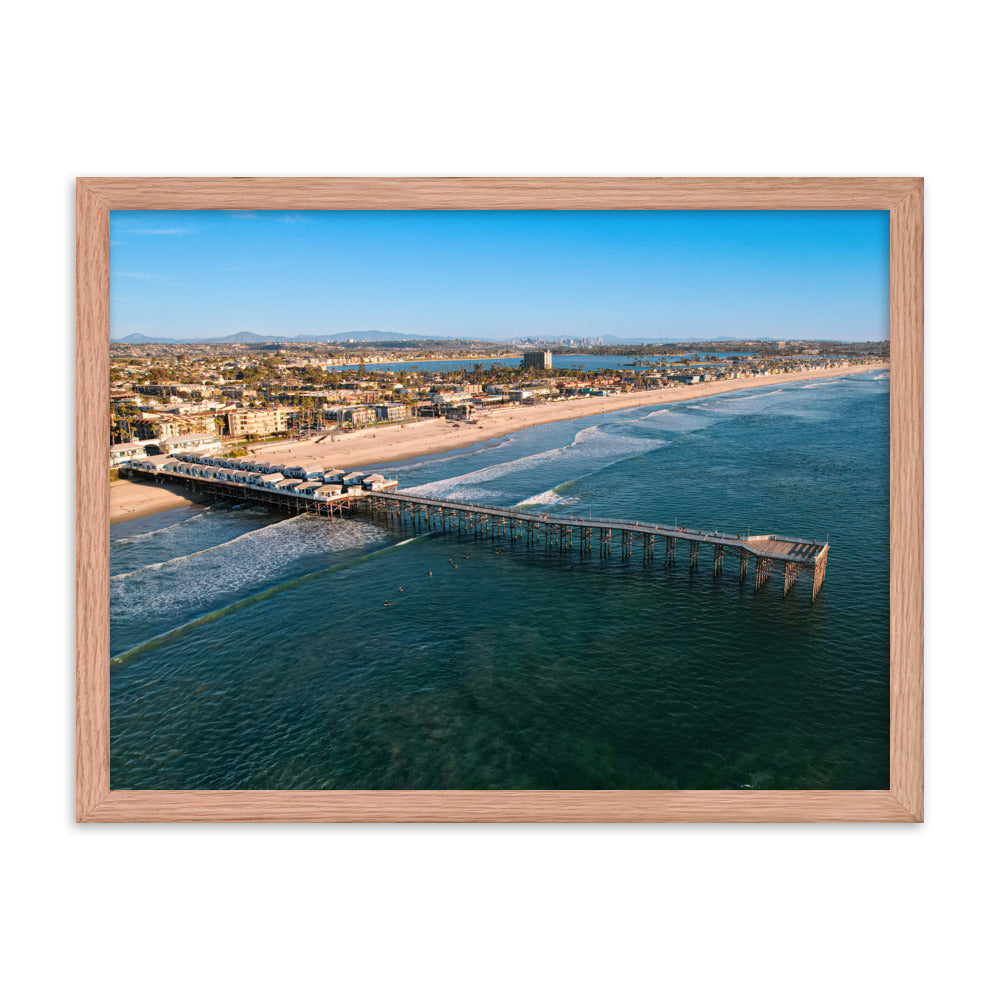 Crystal Pier Framed poster