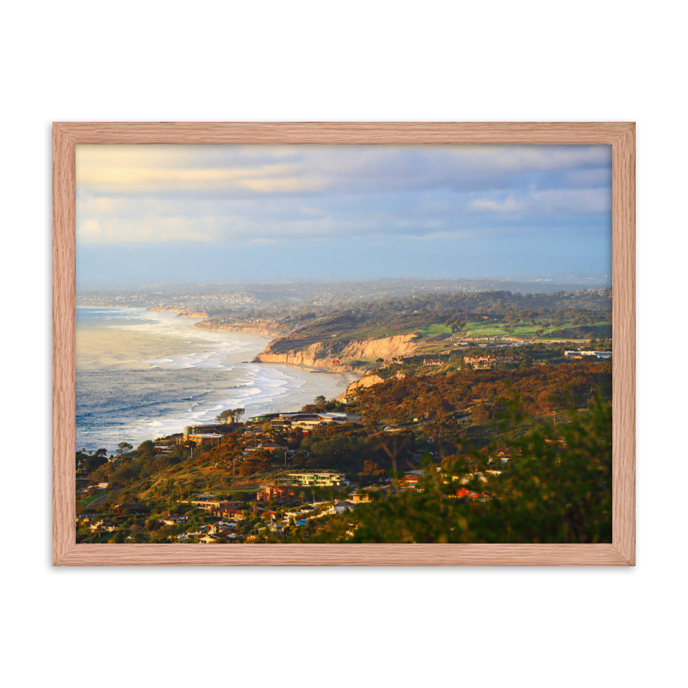 Looking Over La Jolla Framed poster