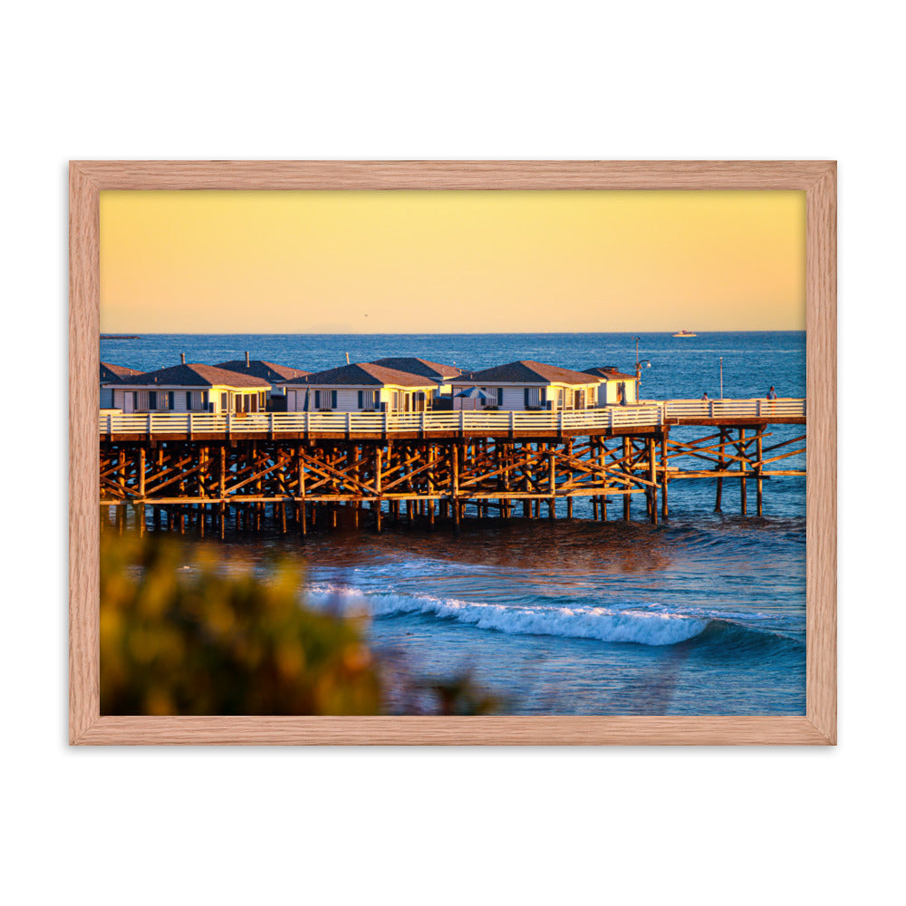Crystal Clean Sunset Framed poster
