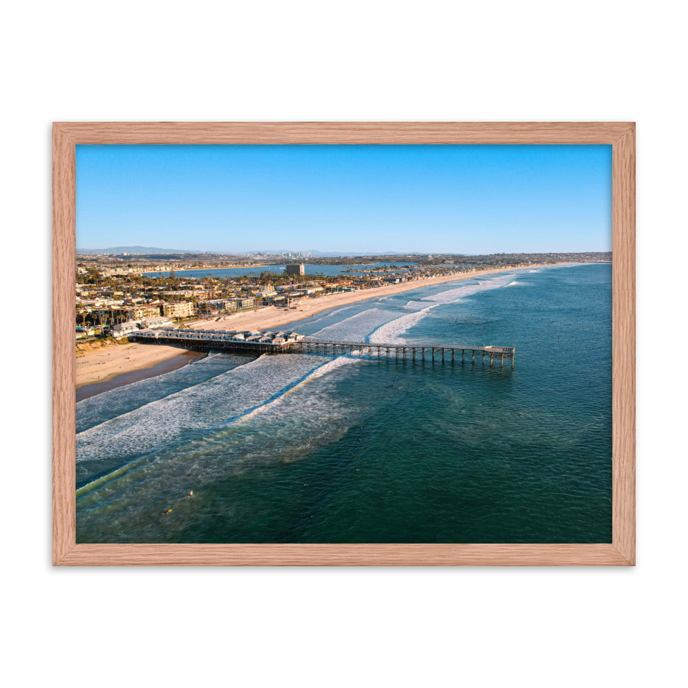 PB's Pier Framed poster