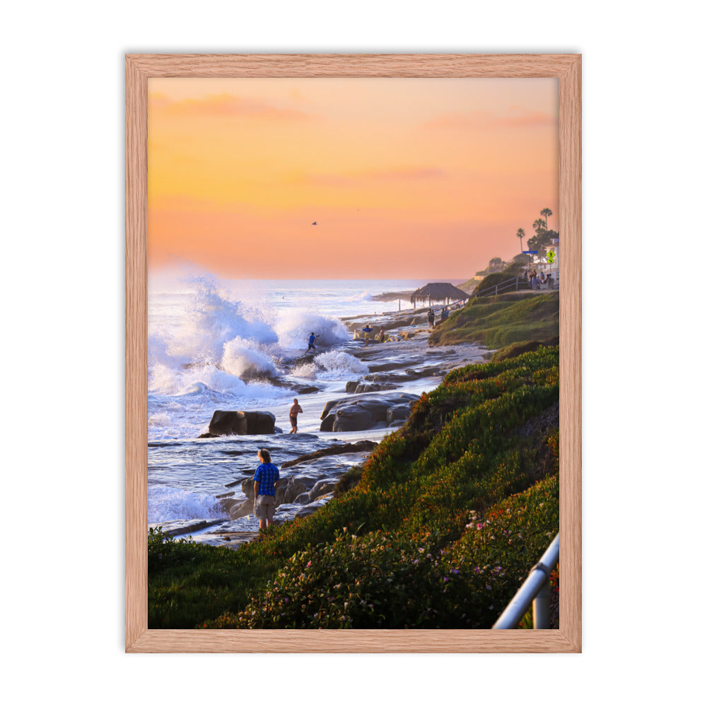 Watch Out For Waves Framed poster