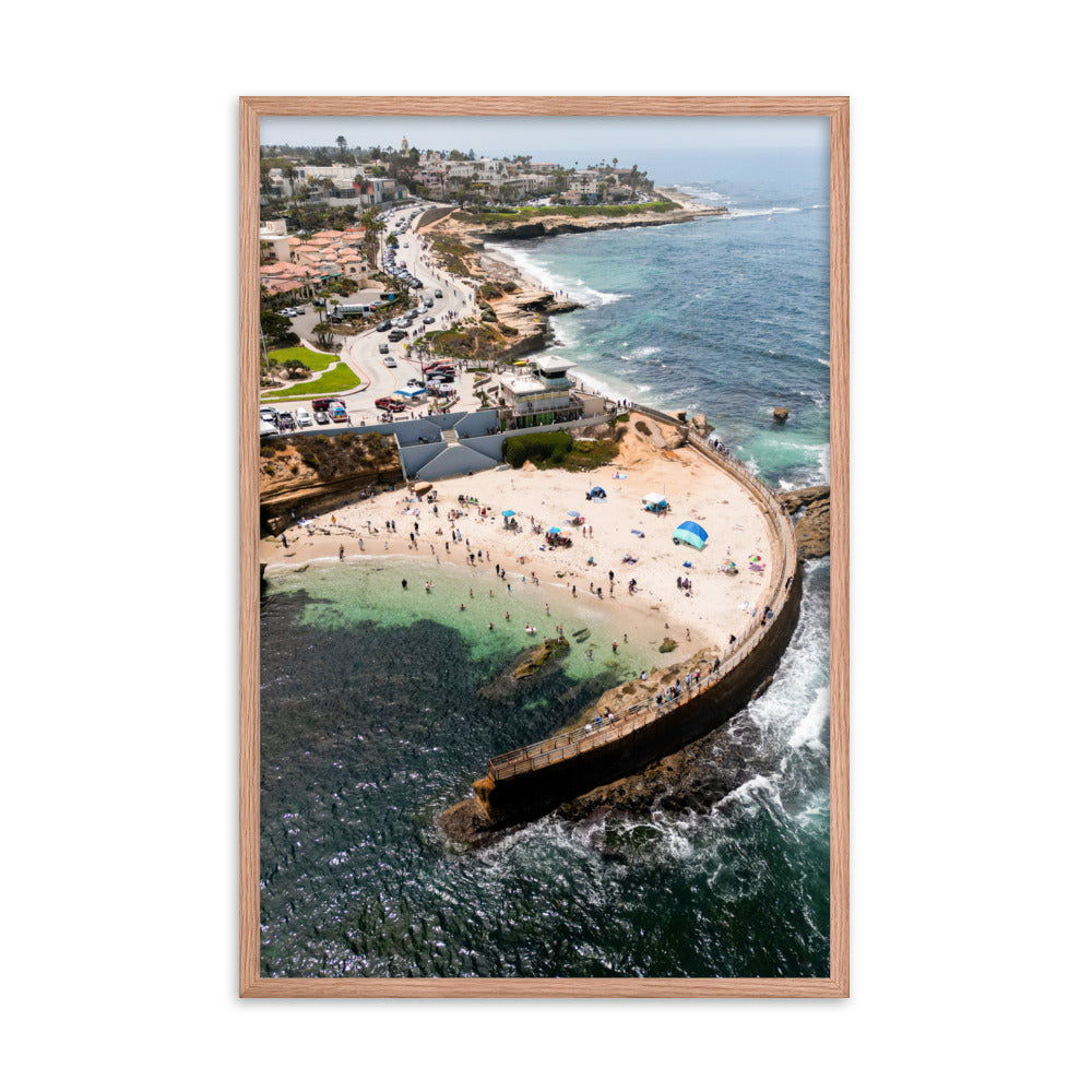 Kids At The Pool Framed poster