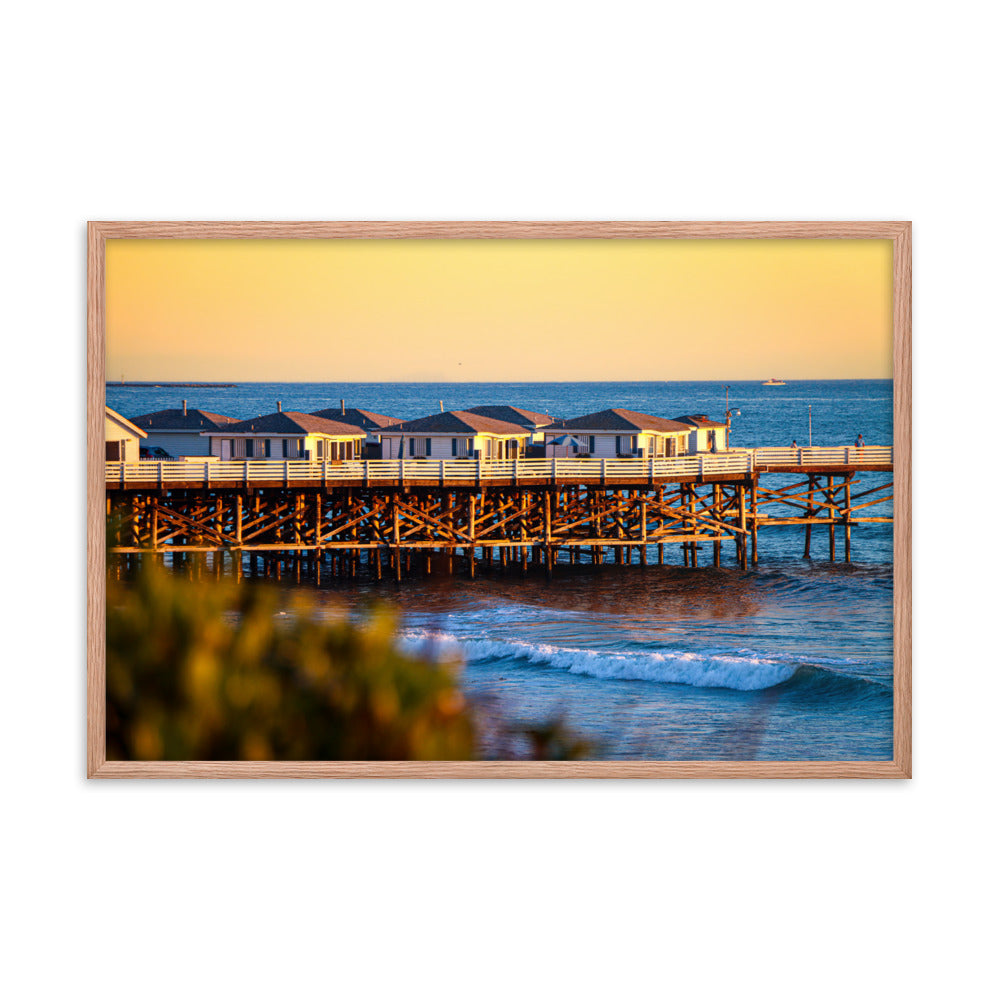 Crystal Clean Sunset Framed poster