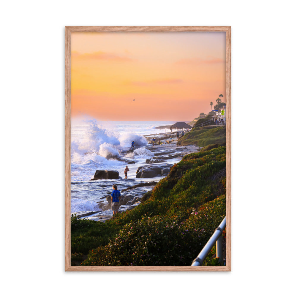 Watch Out For Waves Framed poster