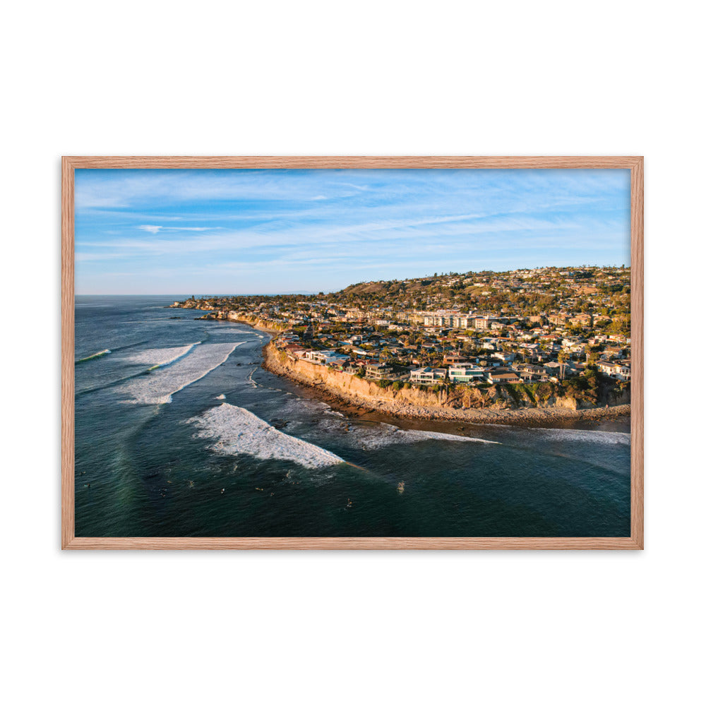 PB Point Framed poster