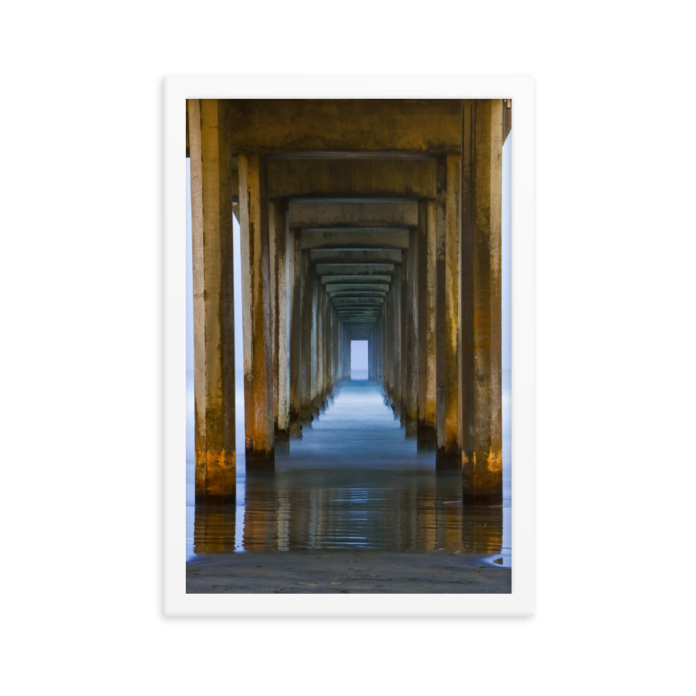 Under The Pier Framed poster