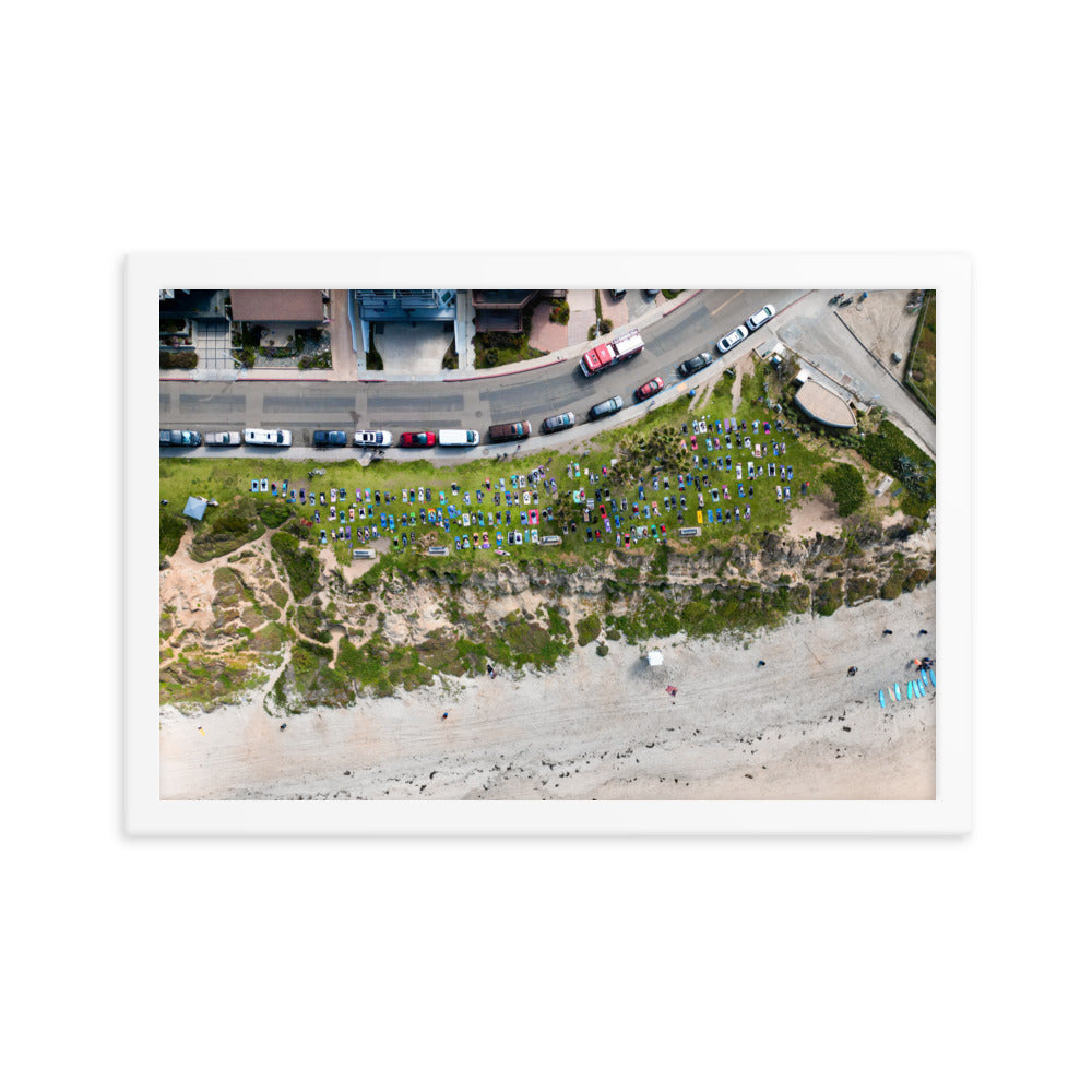 PB Yoga Framed poster