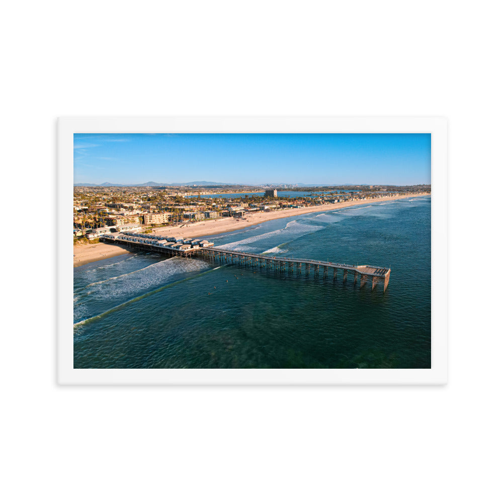 Crystal Pier Framed poster