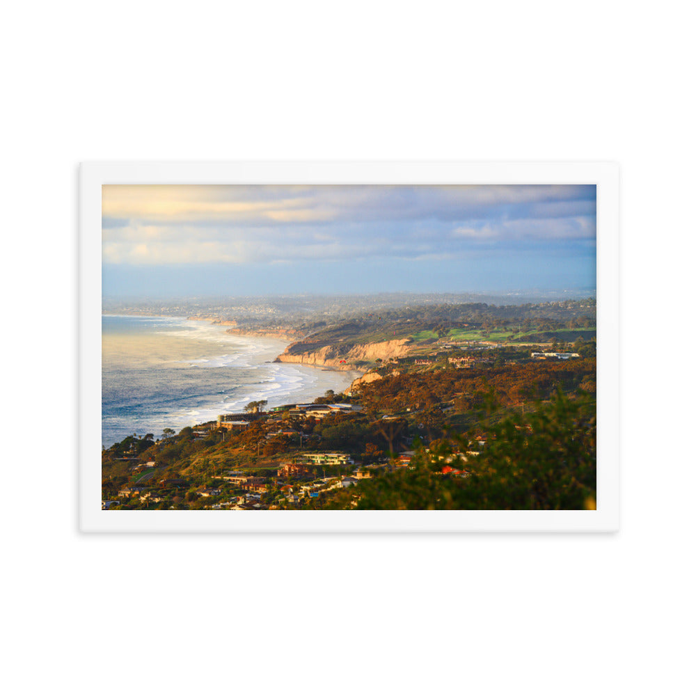 Looking Over La Jolla Framed poster