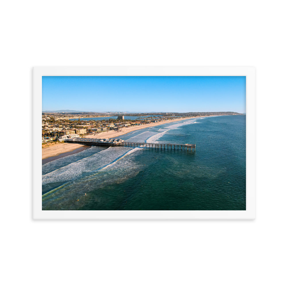 PB's Pier Framed poster