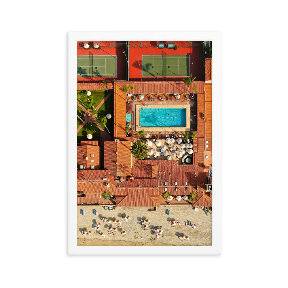 Beach Club Summer Framed poster