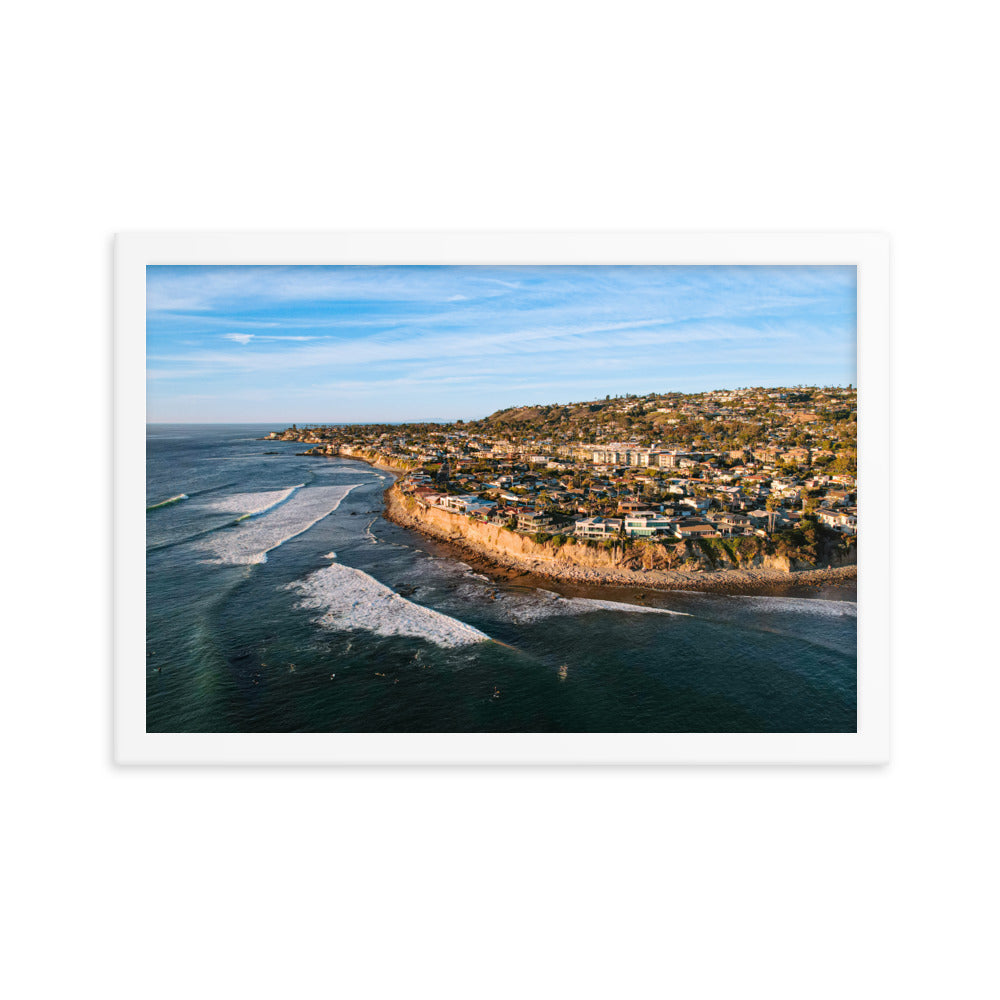 PB Point Framed poster