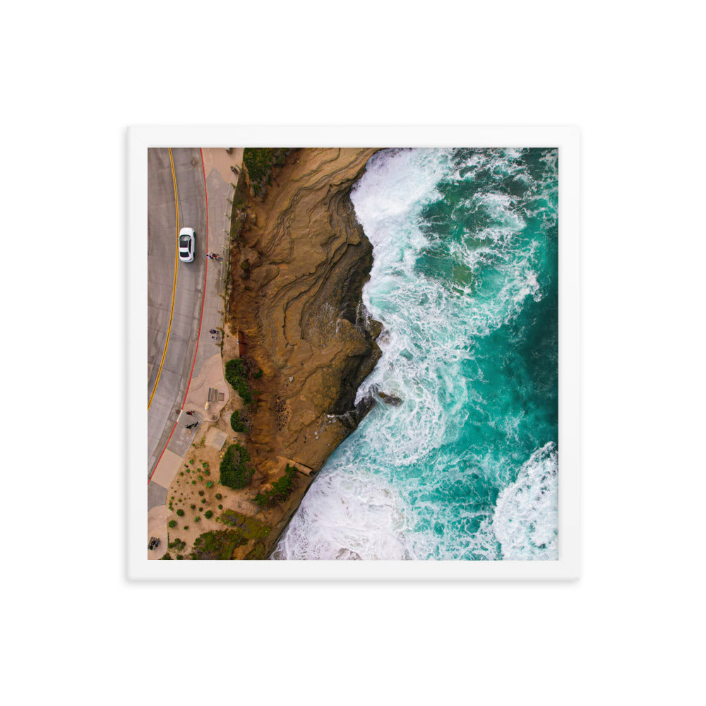 Earth Meets Water Framed poster