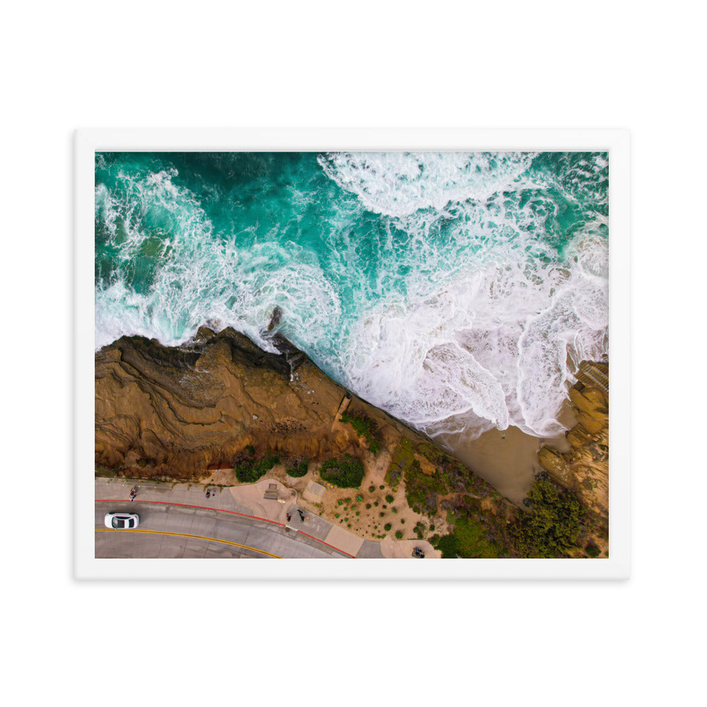 Earth Meets Water Framed poster