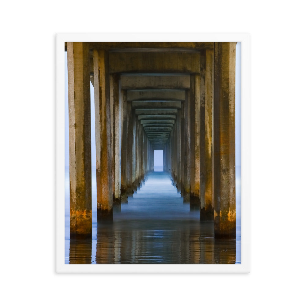 Under The Pier Framed poster