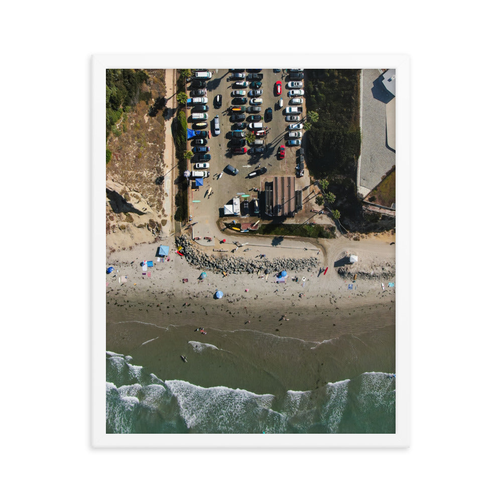 Tourmaline Surf Park Framed poster