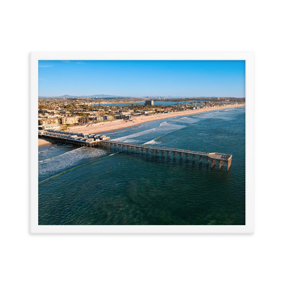 Crystal Pier Framed poster