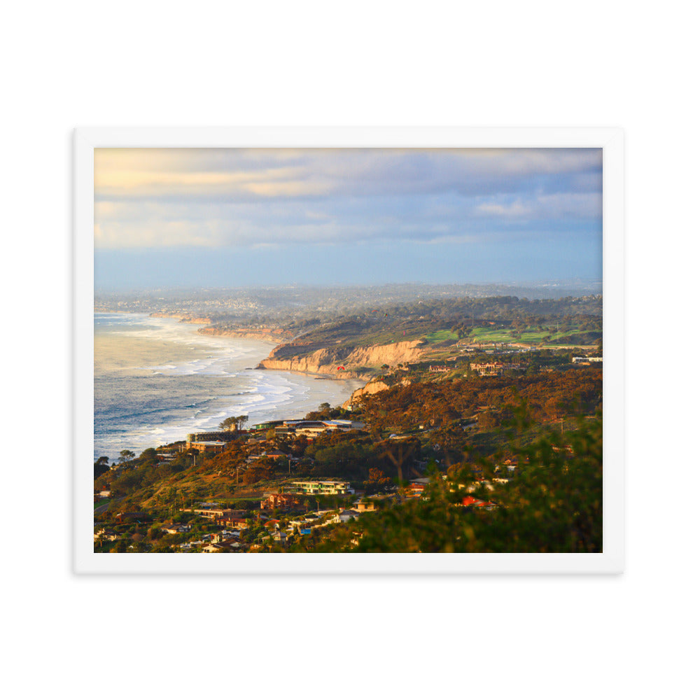 Looking Over La Jolla Framed poster