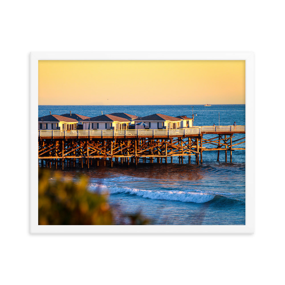 Crystal Clean Sunset Framed poster