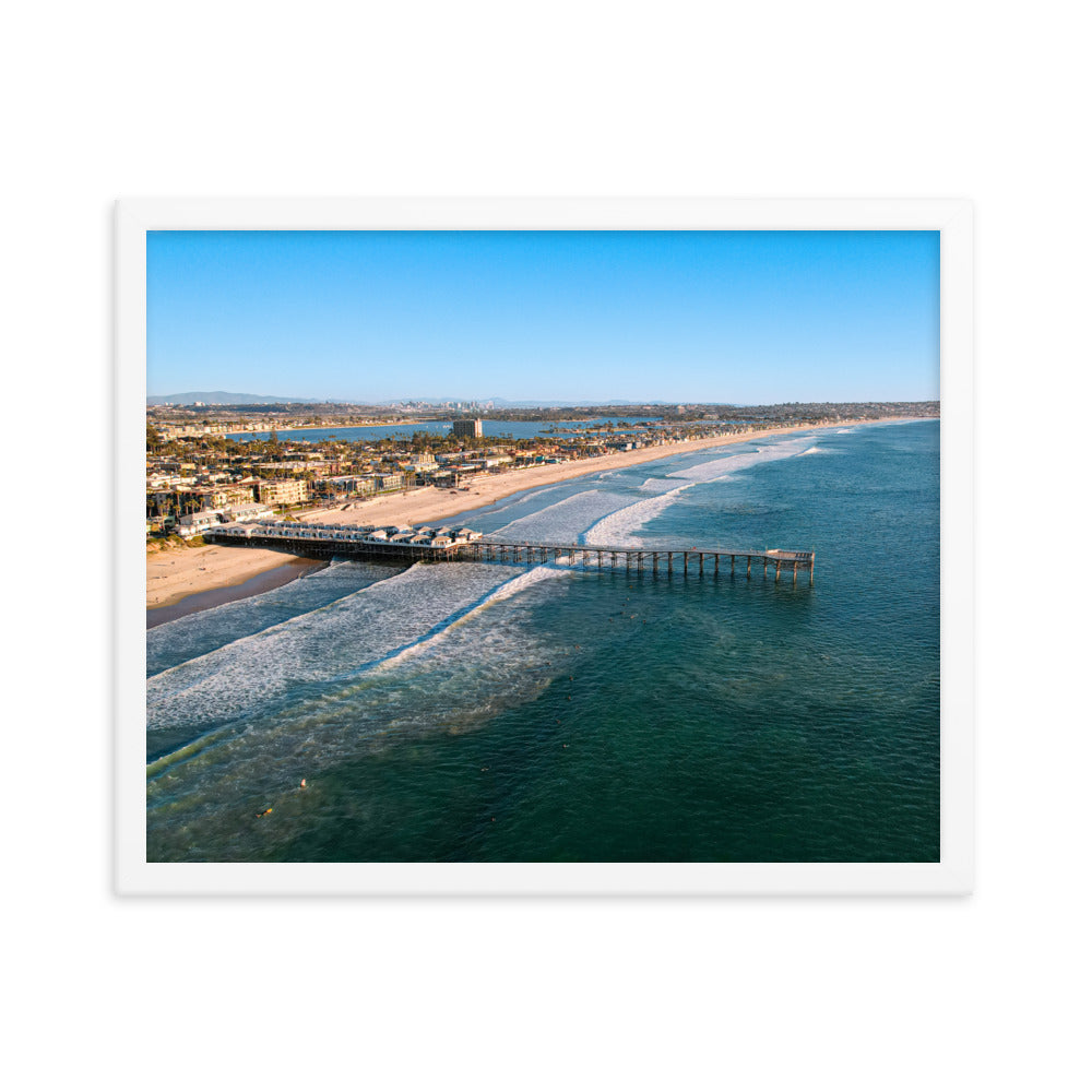 PB's Pier Framed poster