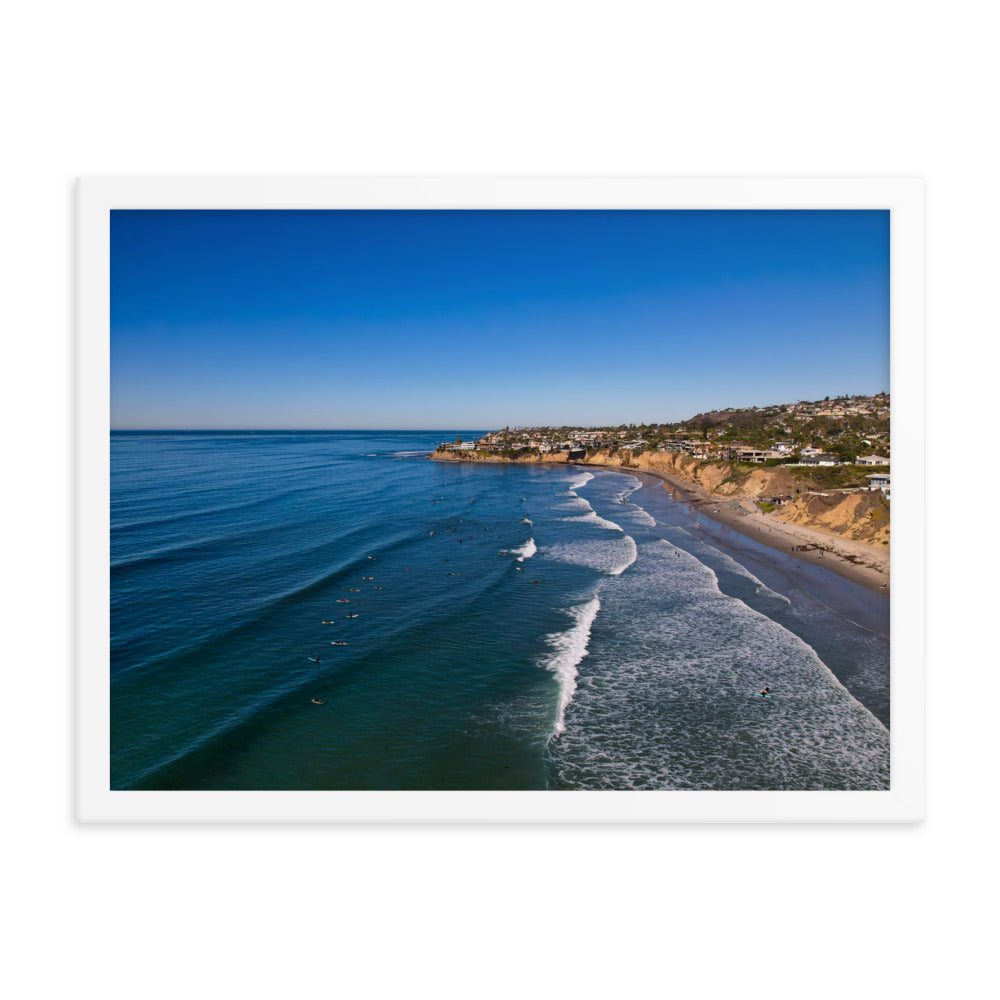 Tourmaline Surfing Park Framed poster