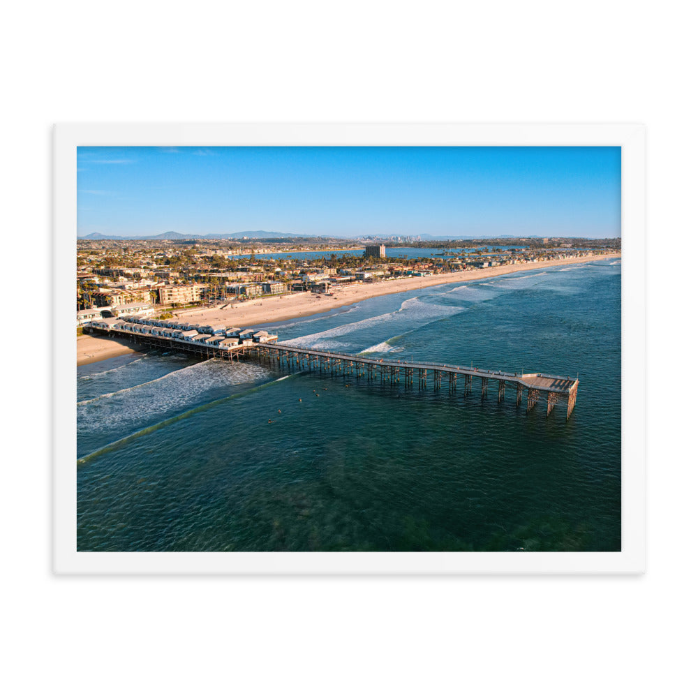 Crystal Pier Framed poster