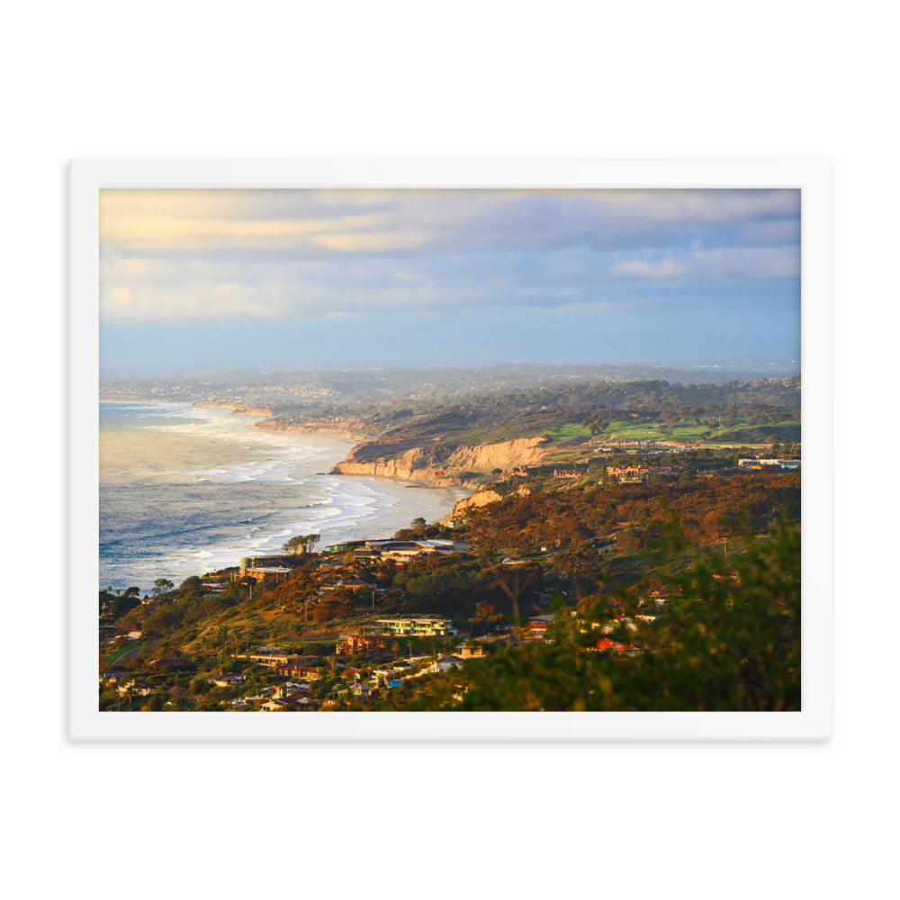Looking Over La Jolla Framed poster