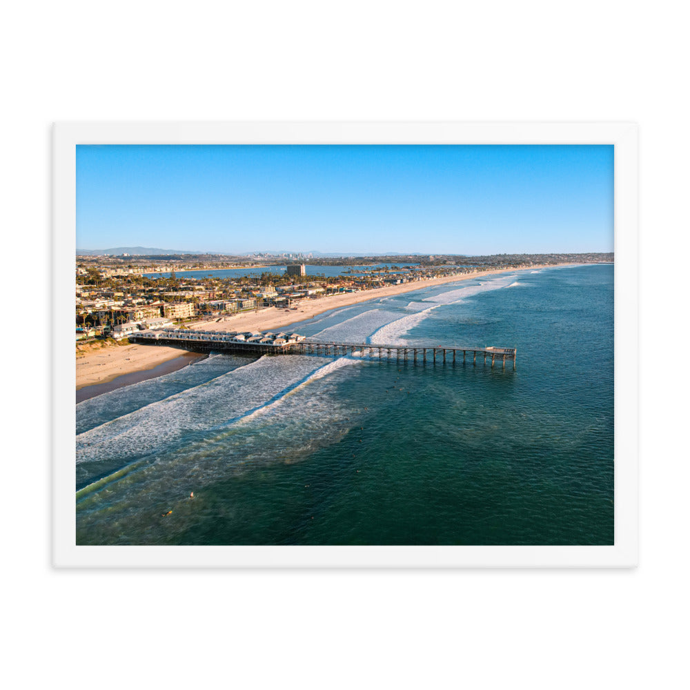 PB's Pier Framed poster