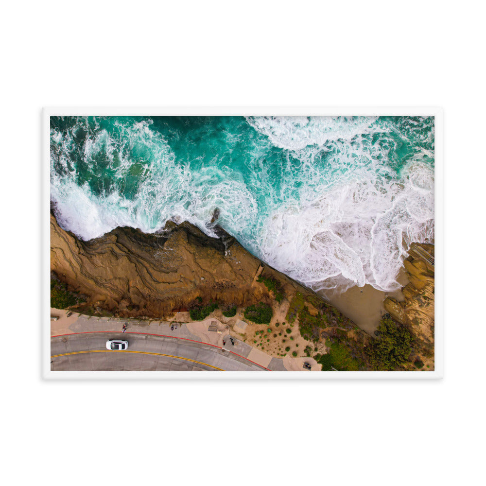 Earth Meets Water Framed poster