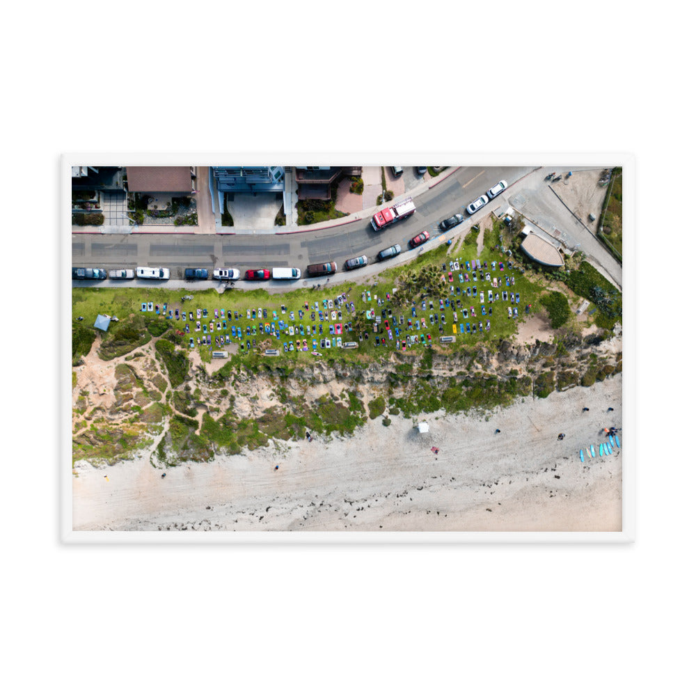 PB Yoga Framed poster