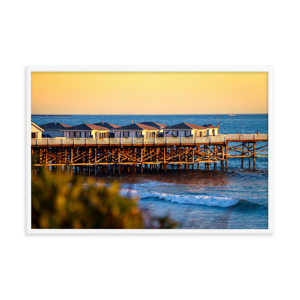 Crystal Clean Sunset Framed poster