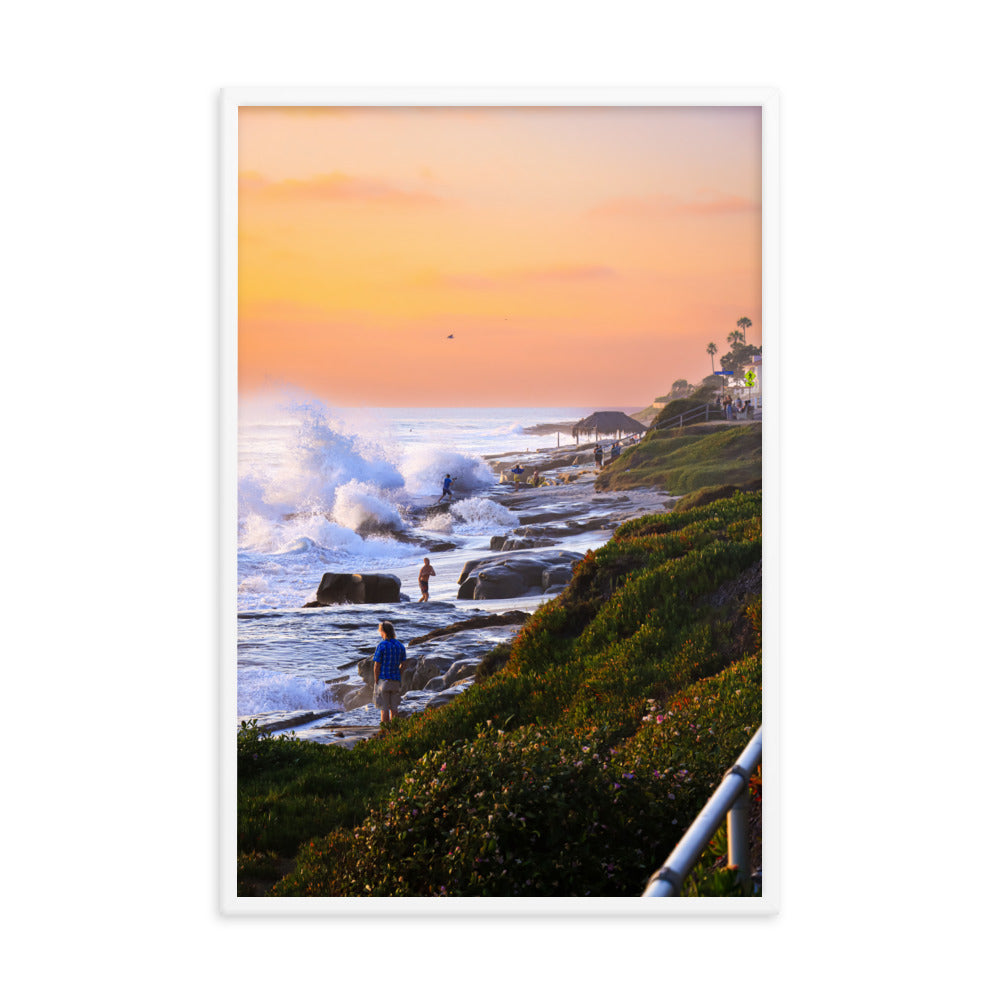 Watch Out For Waves Framed poster