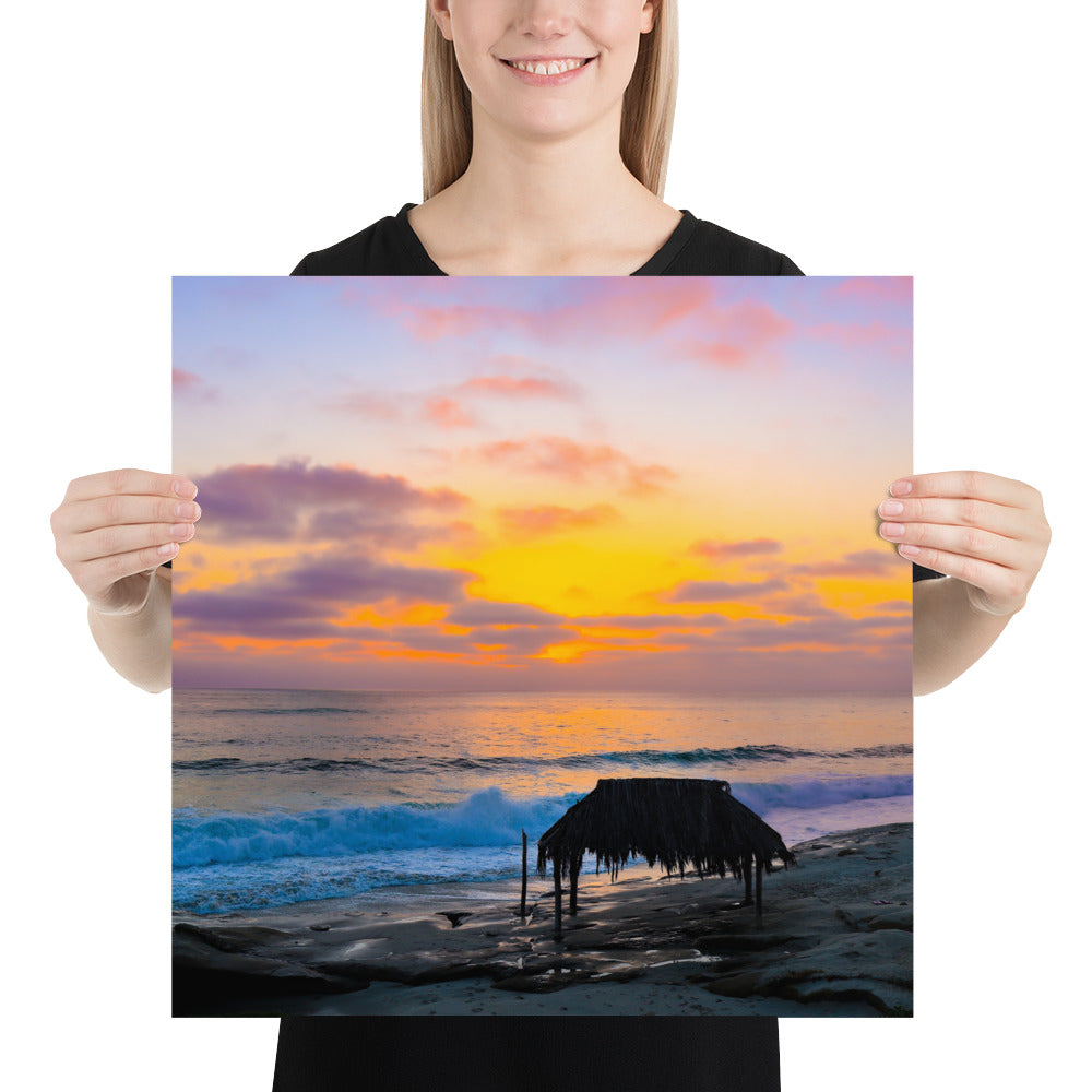 Windansea Sunset Poster