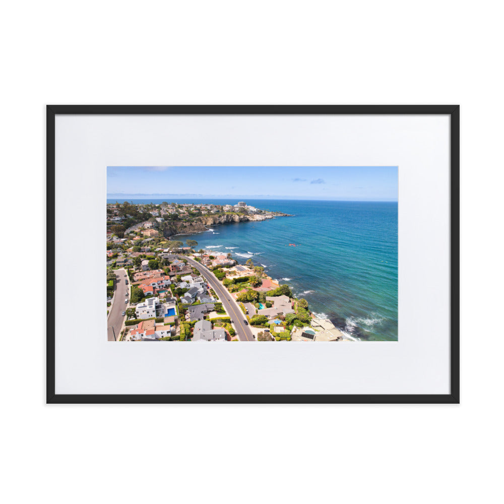 La Jolla Matte Paper Framed Poster With Mat