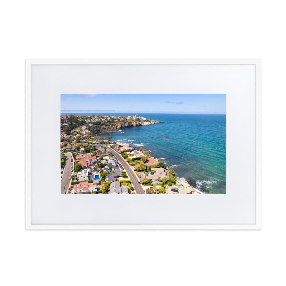La Jolla Matte Paper Framed Poster With Mat