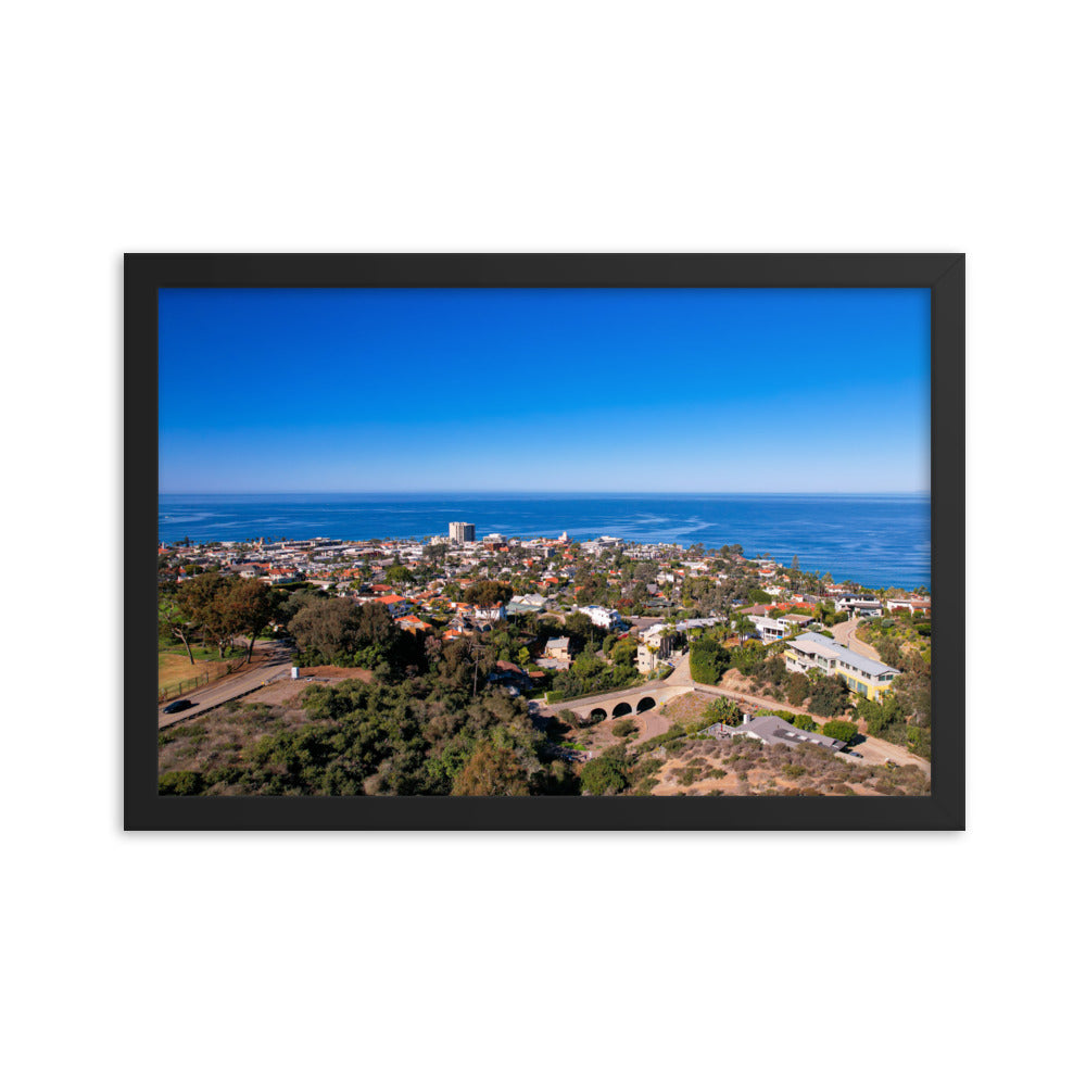 La Jolla & the Troll Bridge Framed poster