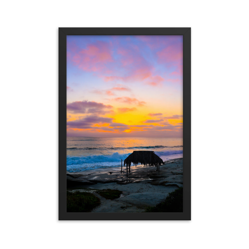 Windansea Sunset Framed poster
