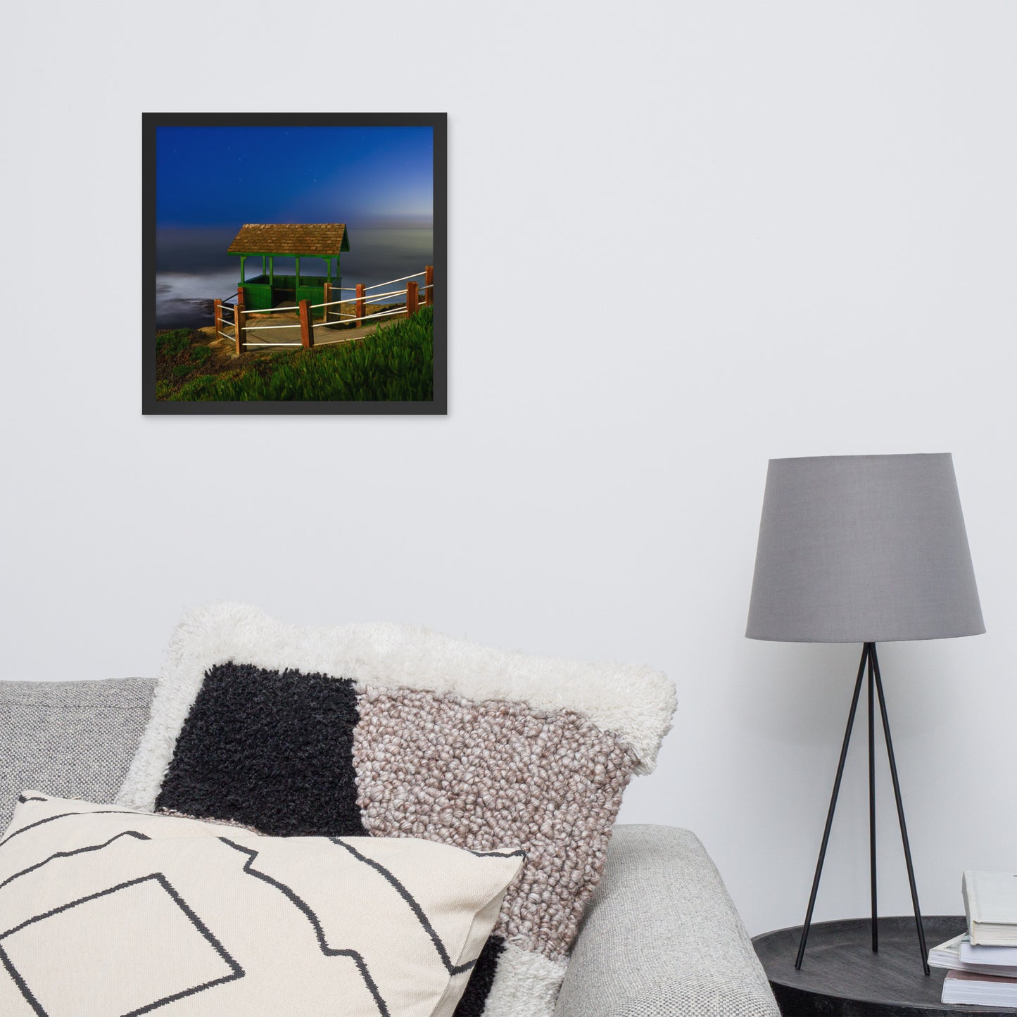 Belvedere at night Framed poster