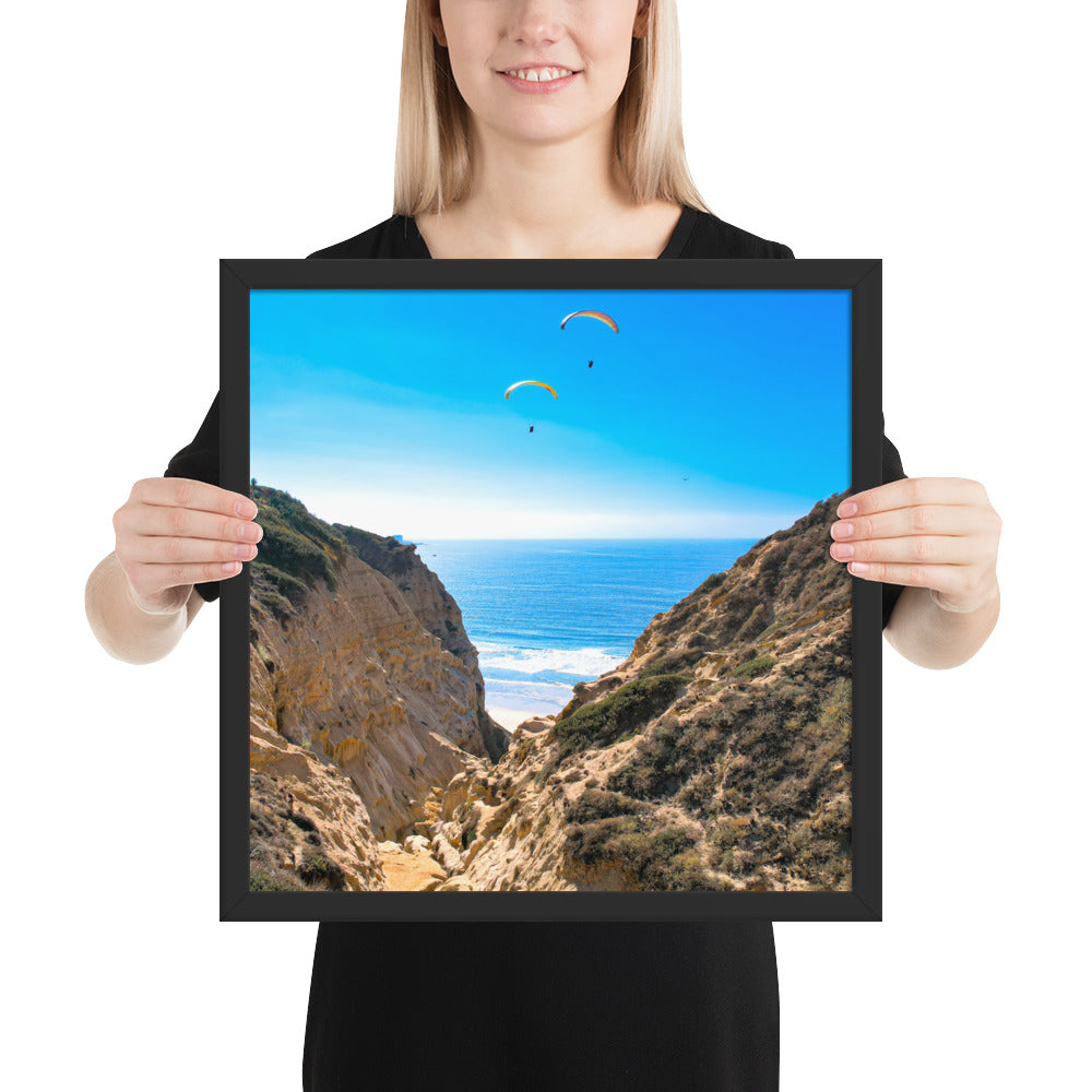 Ho Chi Minh Trail & Paragliders Framed poster