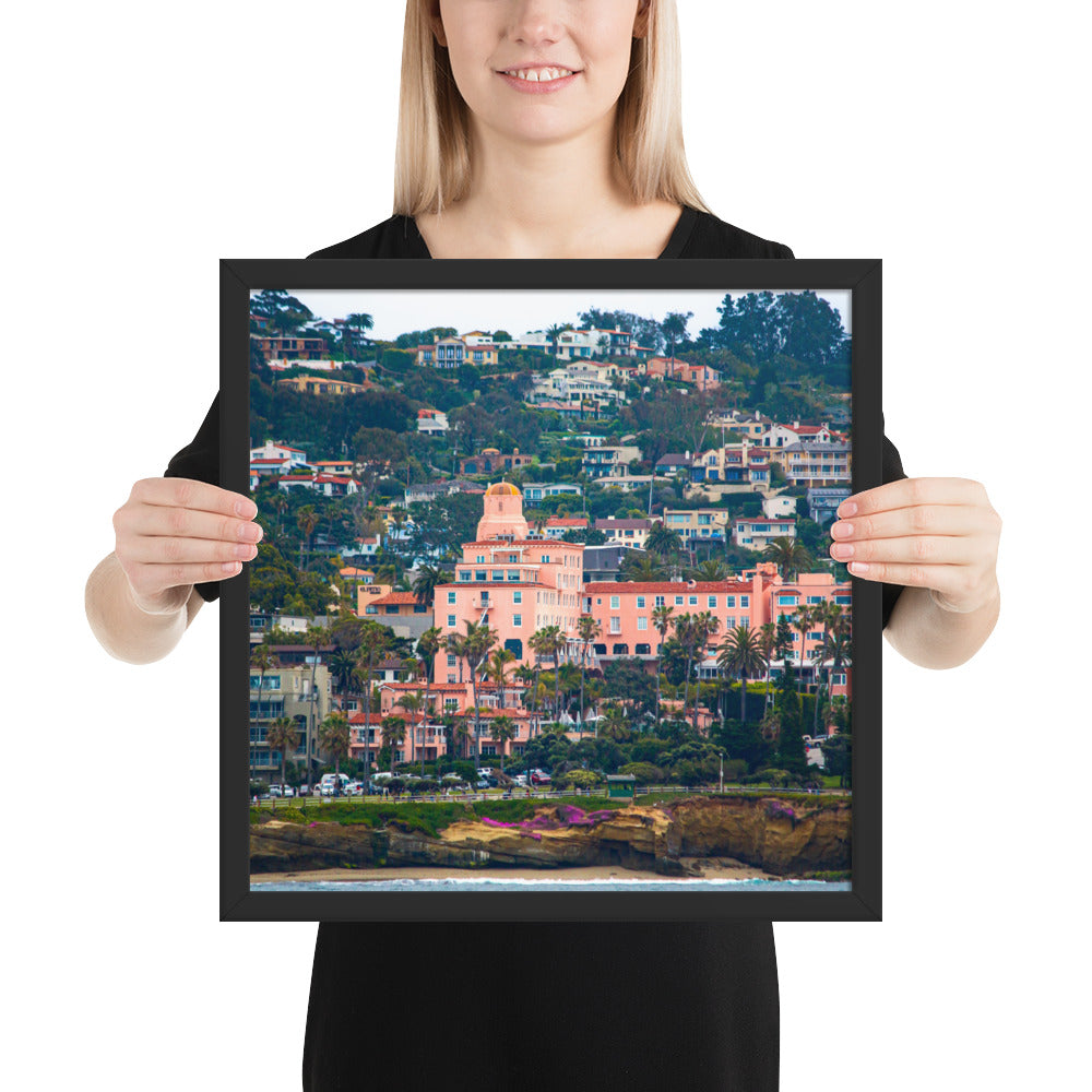 La V From Sea Framed poster